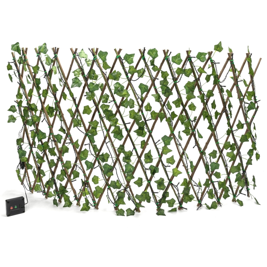 Aigostar - Guirlande solaire 102xLED/2x0,7m IP65 blanc chaud ivy