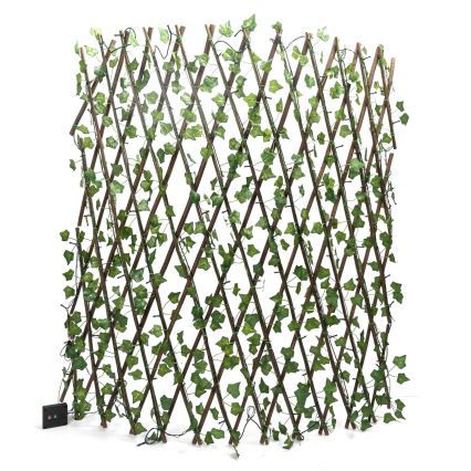 Aigostar - Guirlande solaire 148xLED/2x1,2m IP65 blanc chaud ivy