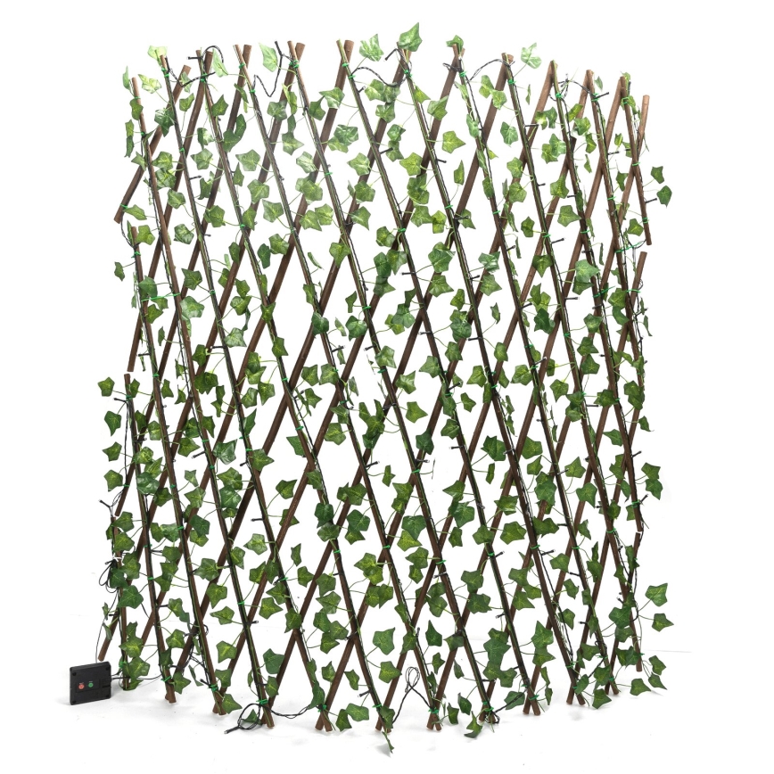 Aigostar - Guirlande solaire 148xLED/2x1,2m IP65 blanc chaud ivy