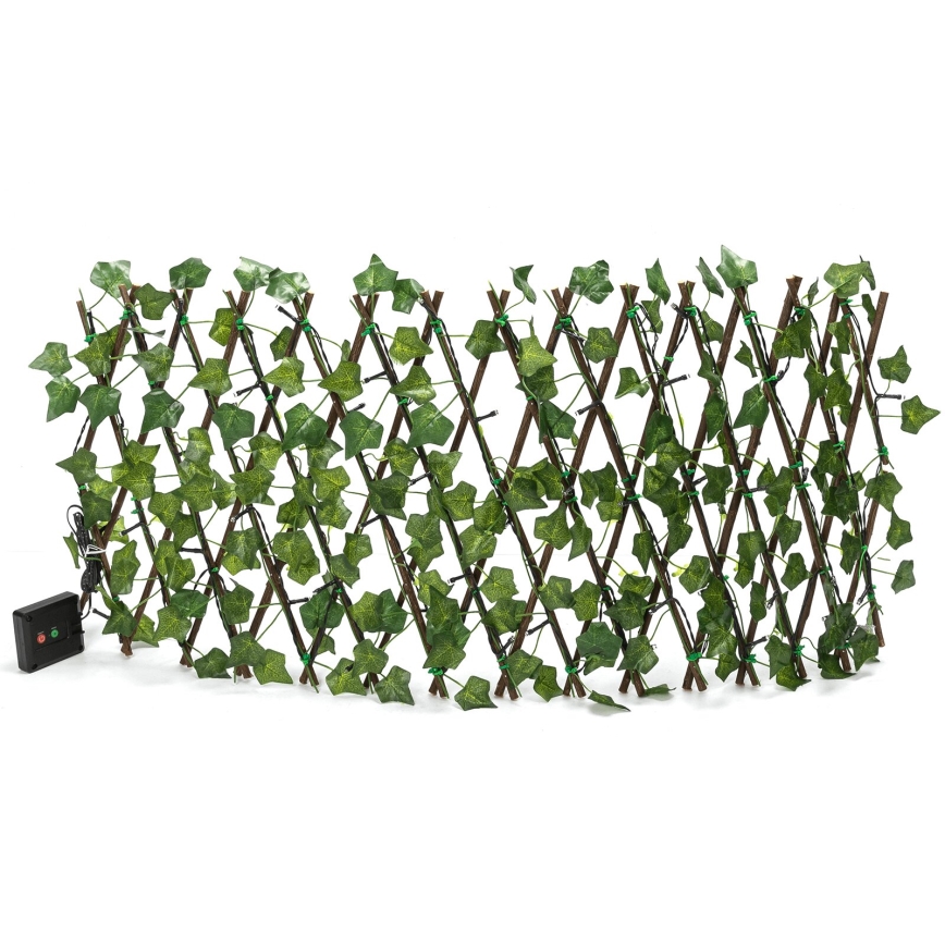 Aigostar - Guirlande solaire 56xLED/2x0,4m IP65 blanc chaud ivy