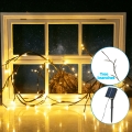 Aigostar - Guirlande solaire 72xLED/4m IP65 300 mAh blanc chaud branches d'arbres