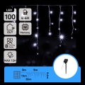 Aigostar - Guirlande solaire de Noël à LED 100xLED/8 fonctions 8x0,6m 500 mAh IP65 blanc froid