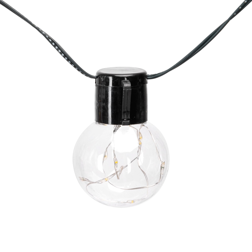 Aigostar - Guirlande solaire de Noël à LED 20 LED / 8 fonctions, 11,5 m, IP65, multicolore