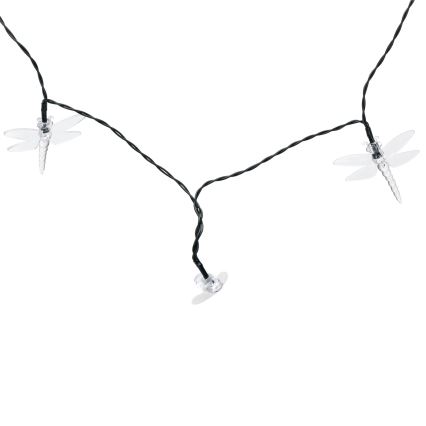 Aigostar - Guirlande solaire décorative LED 50xLED/8 fonctions 10 m 800 mAh IP65 blanc chaud