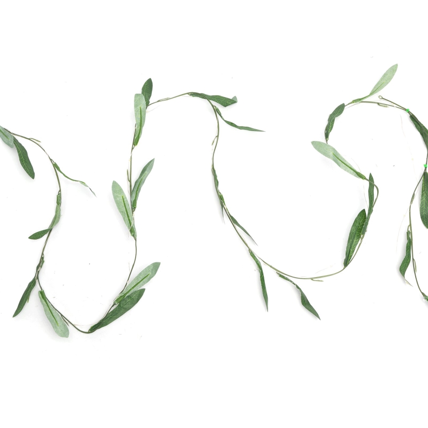 Aigostar - Guirlande solaire LED 100xLED/12m IP65 300 mAh blanc chaud olive