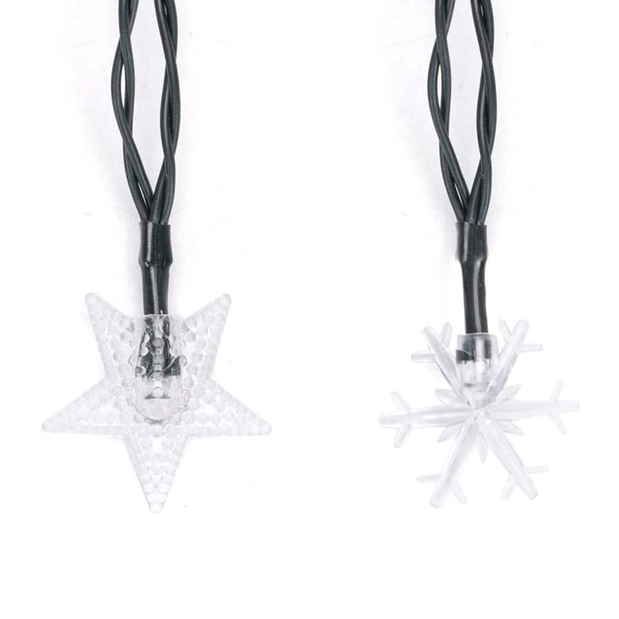 Aigostar - Guirlande solaire LED 50 LED / 8 modes, 12 m, 800 mAh, IP65, blanc chaud