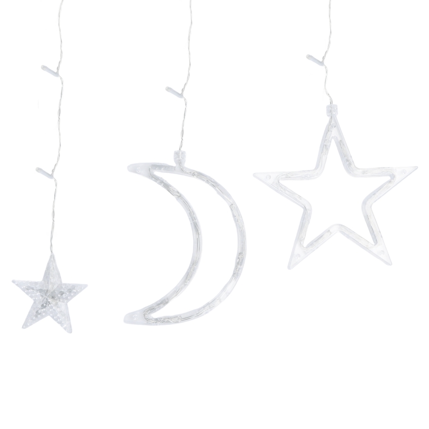 Aigostar - Guirlande LED solaire 120 LED / 8 fonctions, 3 x 0,6 m, 500 mAh, IP65, blanc chaud