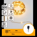 Aigostar - Guirlande solaire LED de Noël 300 LED / 8 fonctions 32 m IP65 blanc chaud 1200 mAh