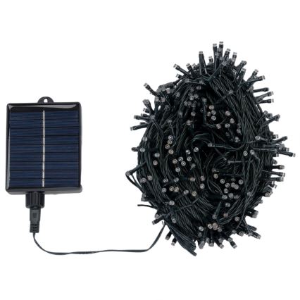 Aigostar - Guirlande de Noël solaire à LED 500 LED/8 fonctions 52 m IP65 multicolore 1200 mAh