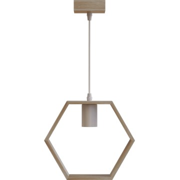 Aigostar - Hanglamp 1xE27/60W/230V beige