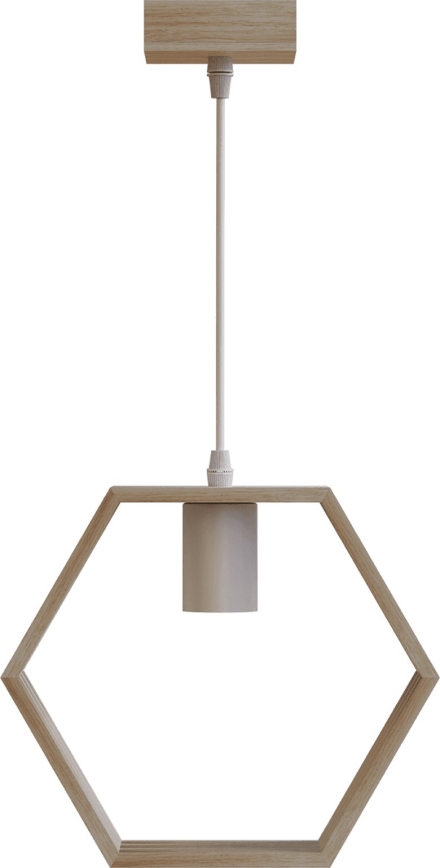 Aigostar - Hanglamp 1xE27/60W/230V beige