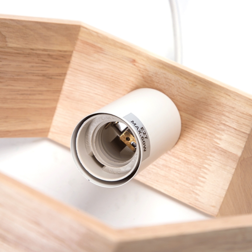 Aigostar - Hanglamp 1xE27/60W/230V beige