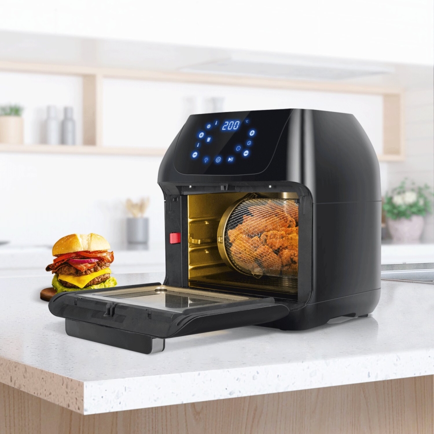 Aigostar - Hetelucht oven 1400W/230V 12l zwart