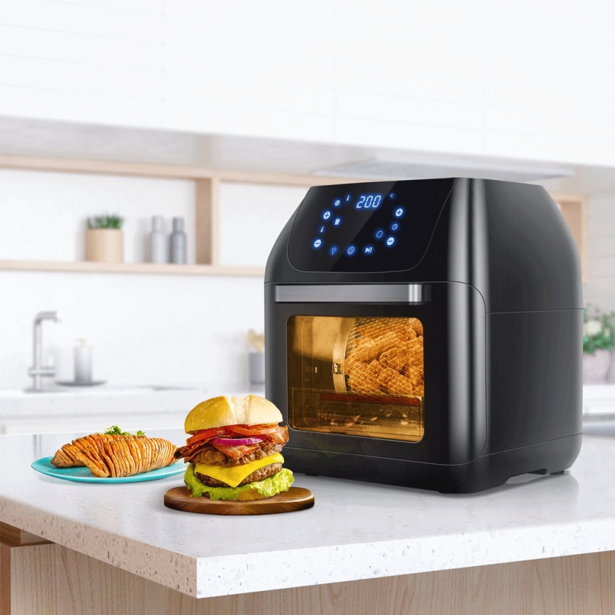 Aigostar - Hetelucht oven 1400W/230V 12l zwart