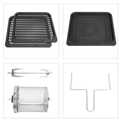Aigostar - Hetelucht oven 1400W/230V 12l zwart