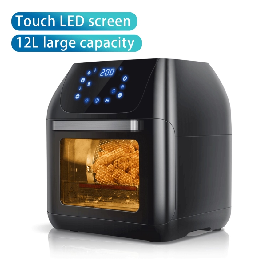 Aigostar - Hetelucht oven 1400W/230V 12l zwart