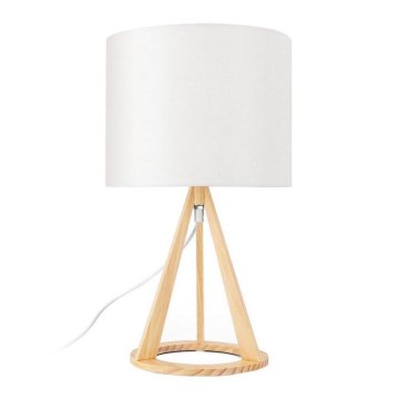 Aigostar - Houten tafellamp 1xE27/60W/230V dennenhout