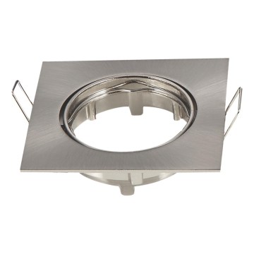 Aigostar - Inbouwring voor inbouwspot GU10 8,2x8,2 cm mat chroom