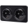 Aigostar - Inbouwstopcontact met afdekraam 2-voudig SCHUKO 250V/16A zwart