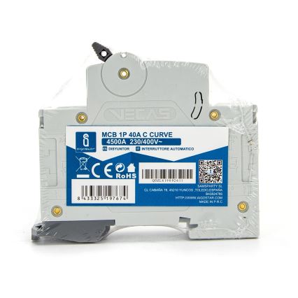 Aigostar - Installatieautomaat 1-fase 1P-40A-C 230-400V