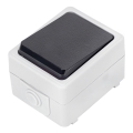 Aigostar - Interrupteur à un bouton IP54