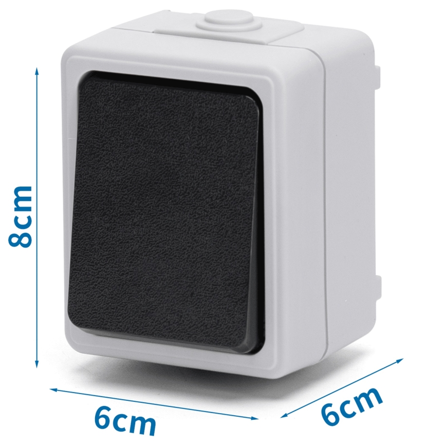 Aigostar - Interrupteur à un bouton IP54