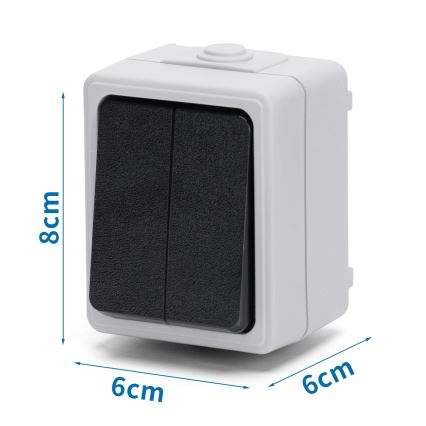 Aigostar - Interrupteur domestique série 250V/10A IP54