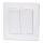 Aigostar - Interrupteur double avec cadre n° 5, blanc