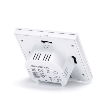 Aigostar - Interrupteur intelligent 230V pour commande de stores, Wi-Fi (Tuya)