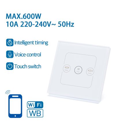 Aigostar - Interrupteur intelligent 230V pour commande de stores, Wi-Fi (Tuya)