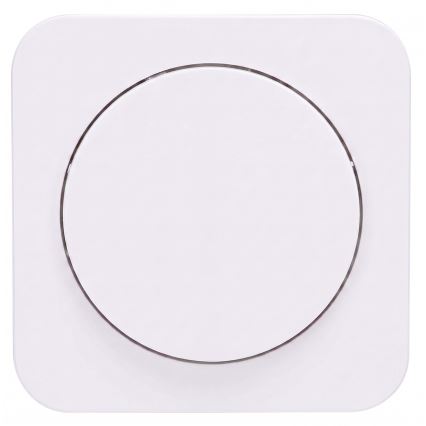 Aigostar - Interrupteur simple avec cadre n° 6 blanc