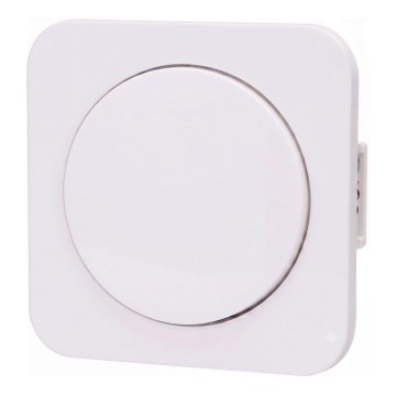 Aigostar - Interrupteur simple avec enjoliveur n° 1 blanc