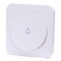 Aigostar - Interrupteur simple pour sonnette avec cadre, blanc