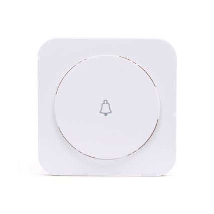 Aigostar - Interrupteur simple pour sonnette avec cadre, blanc