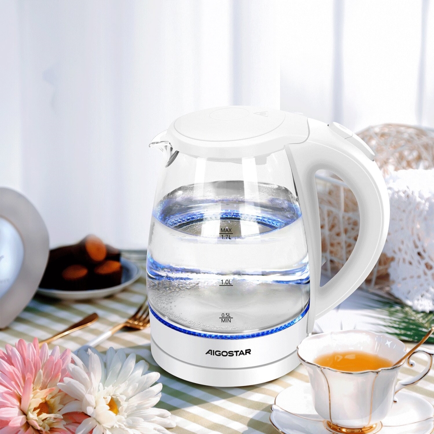 Aigostar - Ketel 1,7l 2200W/230V wit