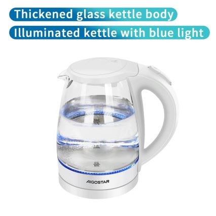 Aigostar - Ketel 1,7l 2200W/230V wit
