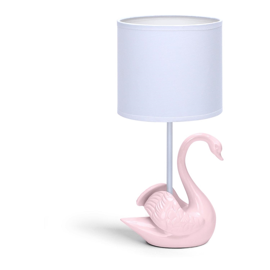 Aigostar - Kleine kinderlamp 1xE14/40W/230V swan roze