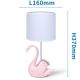 Aigostar - Kleine kinderlamp 1xE14/40W/230V swan roze