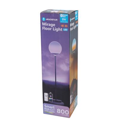 Aigostar - Lampadaire dimmable LED RGBW MESH LED/8W/230V + télécommande