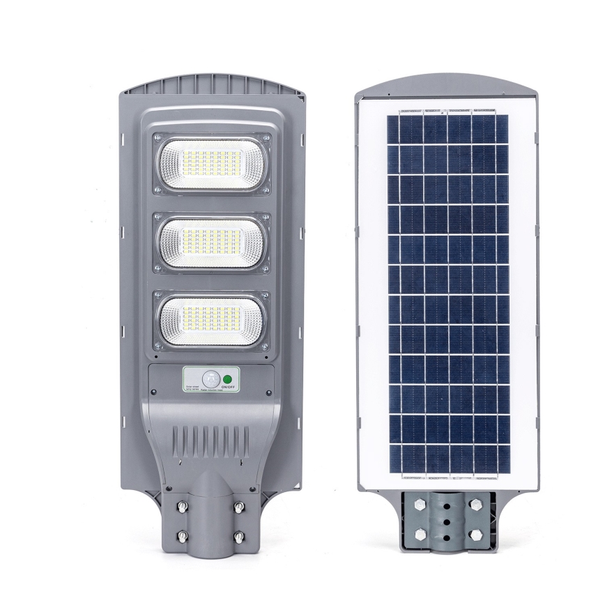 Aigostar - Lampadaire solaire avec détecteur de mouvement et de crépuscule LED/150W/3,2V 15000mAh IP65 6500K + Télécommande