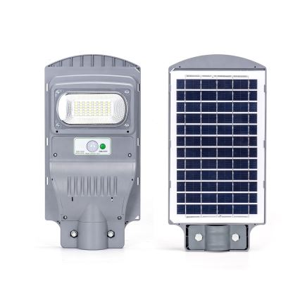 Aigostar - Lampadaire solaire avec détecteur LED/50W/3,2V 5000mAh IP65 6500K + télécommande