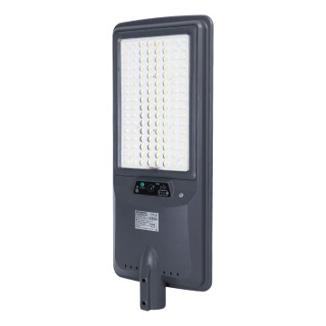Aigostar - Lampadaire solaire LED avec capteur LED/300W/3,2V 3600mAh + télécommande
