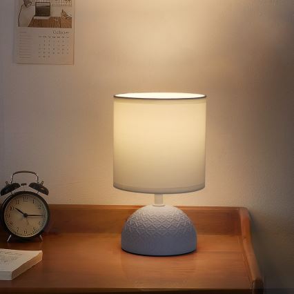 Aigostar - Lampe de table 1xE14/40W/230V bleu/blanc