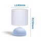 Aigostar - Lampe de table 1xE14/40W/230V bleue/blanche