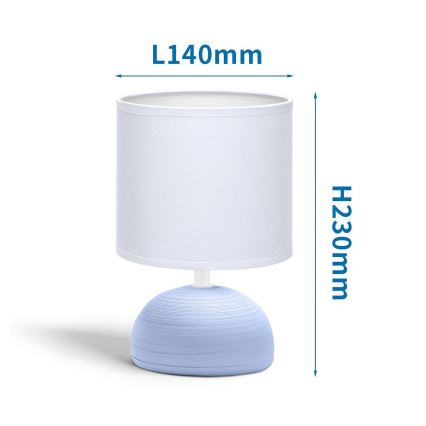 Aigostar - Lampe de table 1xE14/40W/230V bleue/blanche