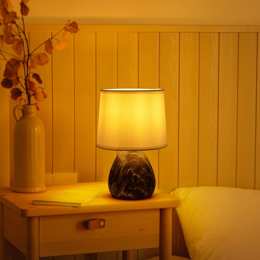 Aigostar - Lampe de table 1xE14/40W/230V gris