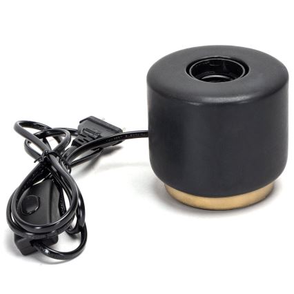 Aigostar - Lampe de table 1xE27/60W/230V noir