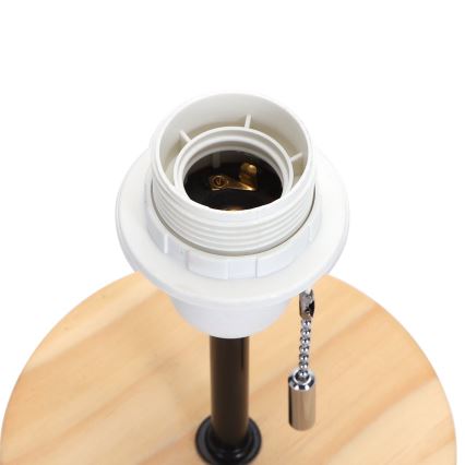 Aigostar - Lampe de table avec port USB 1xE27/40W/230V beige