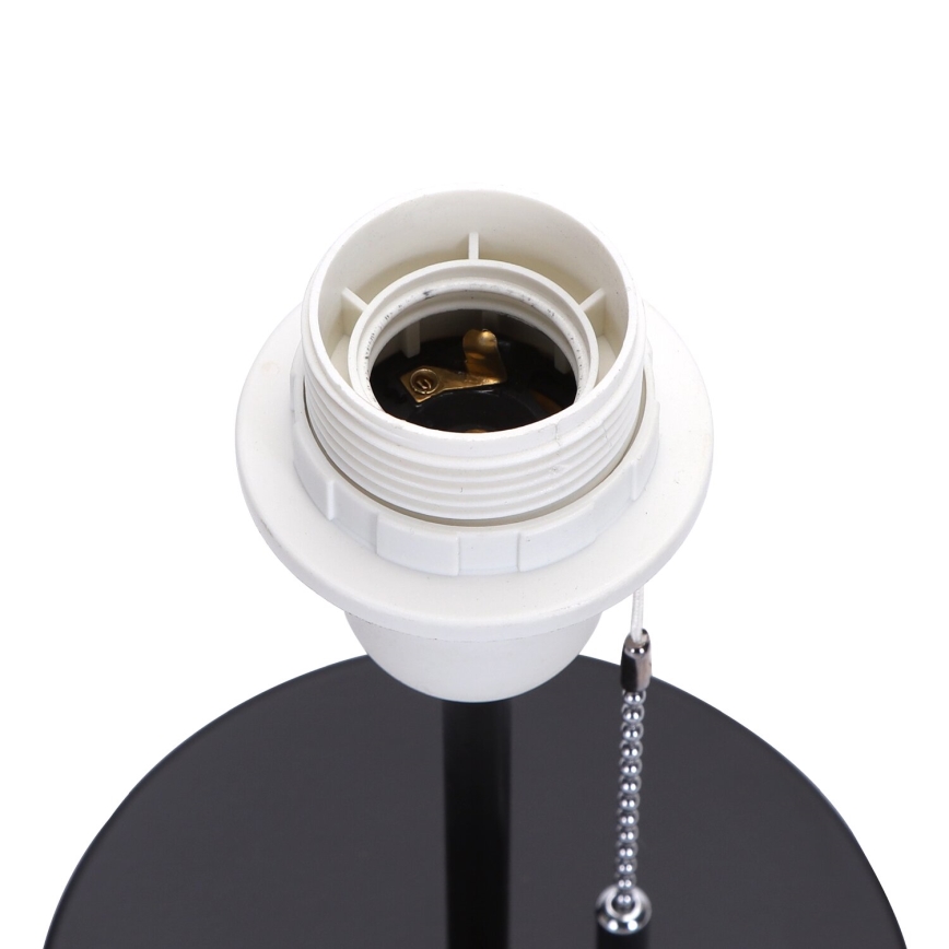 Aigostar - Lampe de table avec port USB 1xE27/40W/230V noir