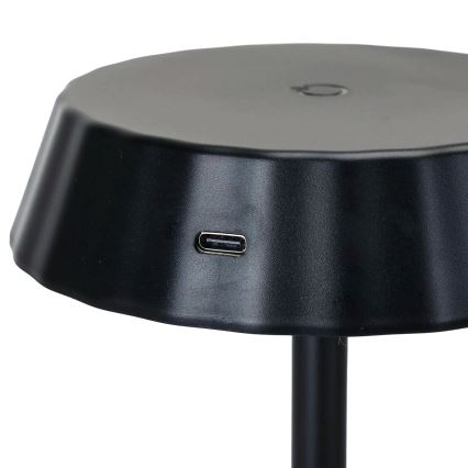 Aigostar - Lampe de bureau LED dimmable AMBIENT LED/2,4W/5V 3000-6500K noire 2000 mAh